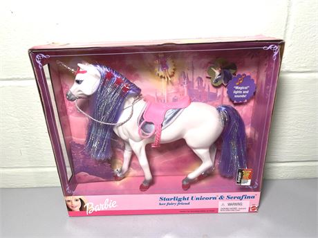 NIB Vintage Barbie Starlight Unicorn & Serafina Fairy