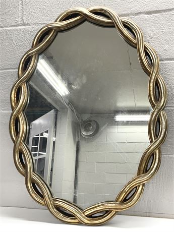 Oval Gold Gilt Mirror Lot 1