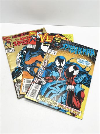 Spiderman and Venom Comics