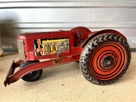 Vintage Marx Tin Litho Farm Tractor