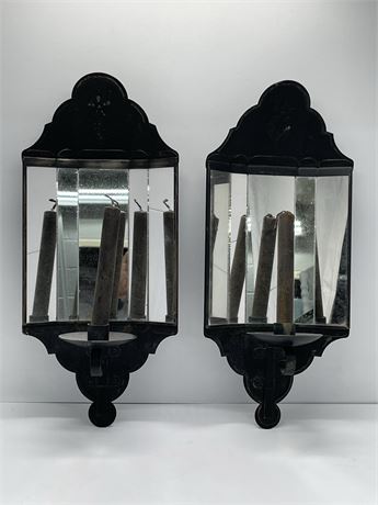 Metal Reflective Candle Holders
