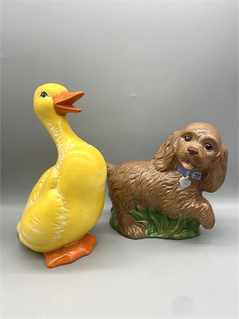 Ceramic Duck & Spaniel