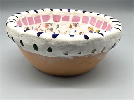 Pink Mosaic Bowl