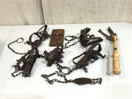 Antique Animal Traps Lot 2