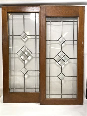 Two Lead Glass Windows