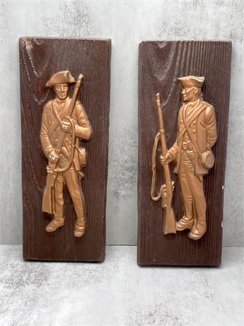Ceramic Continental Soldier Wall Plaques
