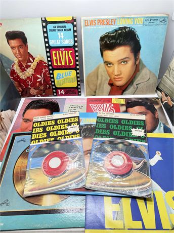Elvis Vinyl Record Lot