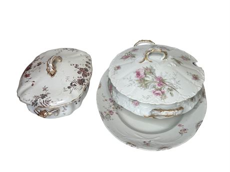 Vintage/Antique Porcelain Soup Tureens