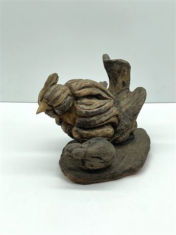 Driftwood Bird Sculpture