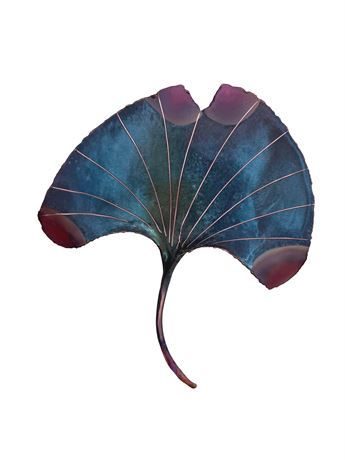 Copper Ginkgo Leaf Wall Art T. Yano