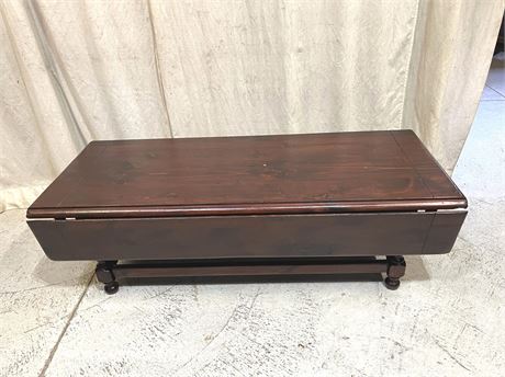 Double Drop Leaf Mahogany Coffee Table