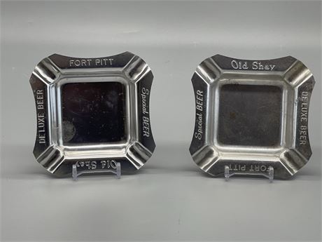 Two (2) Old Shay Ashtrays