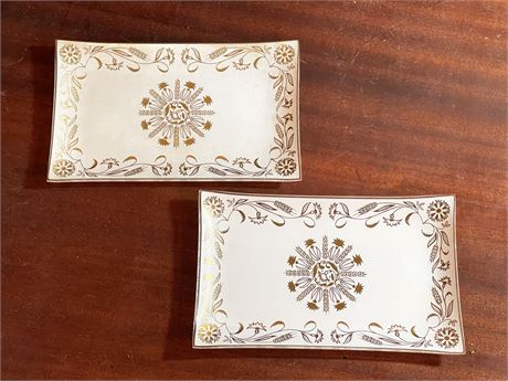 Pair of Square Decorative Plates