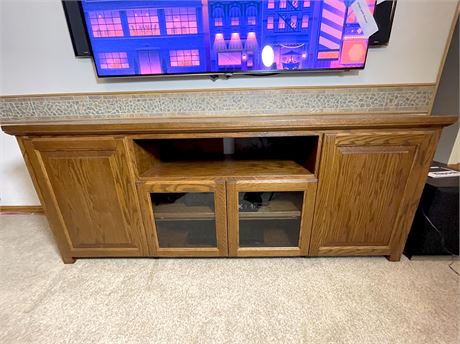 Wood Entertainment Stand