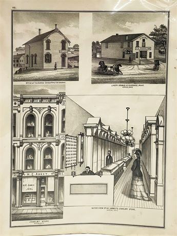 1874 Akron Print