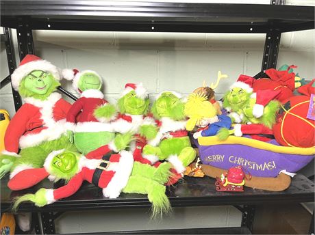 Large Grinch Plush Lot