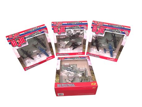 G.I. Joe Hasbro Maisto 2001 Diescast Airborne Heroes Mini Airplanes