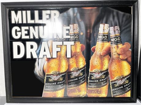 Miller Genuine Draft Mirror Sign