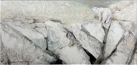 Sharon Stolzenberger Polar Bear Original Watercolor