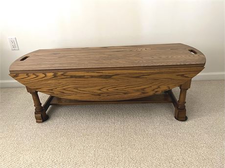 Oak Drop Leaf Coffee Table