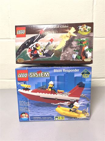 NIB Vintage LEGO Research Glider and Blaze Responder