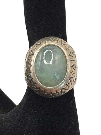 Carolyn Pollack Sterling Silver Oval Amazonite Ring