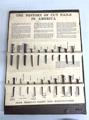 The History of Cut Nails in America Display