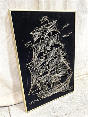 String Art Clipper Ship