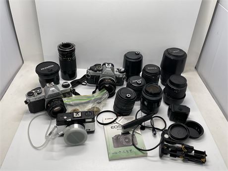 Large Camera / Lense Lot