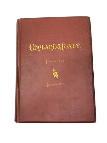 c. 1875 "Notes in England and Italy" Mrs. Nathaniel Hawthorne