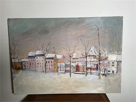 Cityscape Oil Painting