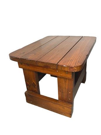 Wood End Table