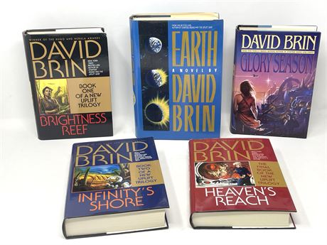 David Brin Books Lot 2