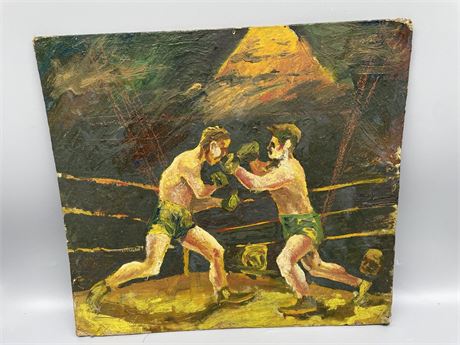 Boxing Oil Painting