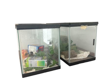 Two Glass Reptile Tanks