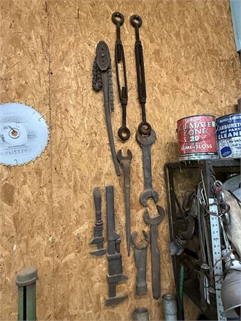 Lot of Large Vintage Hand Tools/Wrenches