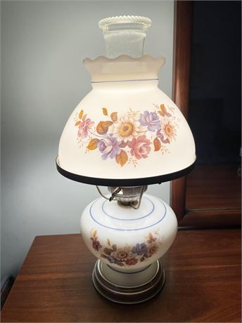 Flower Glass Shade Parlor Lamp