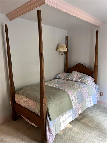 Twin Four Post Bed