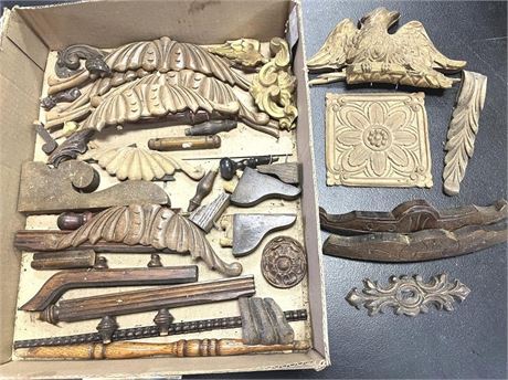 Hand Carved Wood Decoratives Lot 2