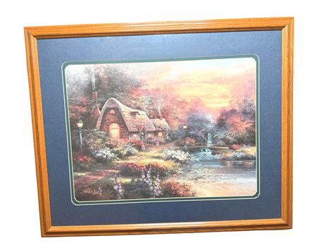 James Lee Large Framed Kinkade Style Print