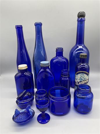 Cobalt Blue Decorative Glass