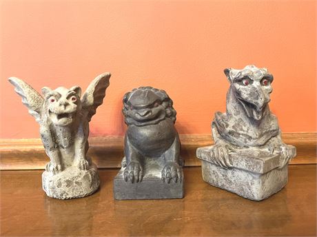 Stone Cast Gargoyle Statues