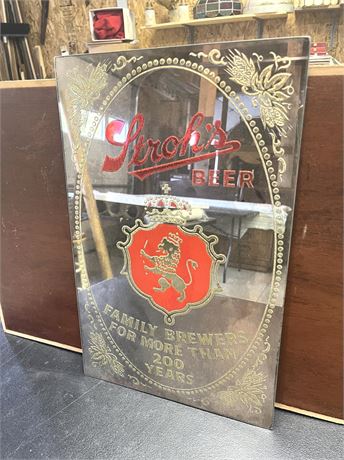 Strohl's Beer Advertising Mirror