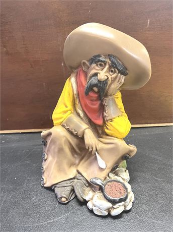 Universal Statuary Mexican Cowboy Cooking Beans