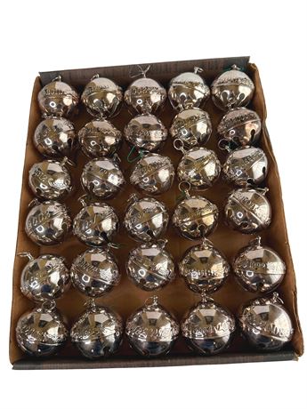 Wallace Silver Plate Yearly Ornaments 1990s and Newer