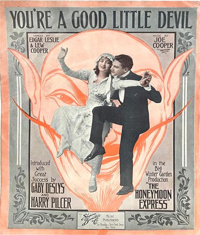 "You're a Good Little Devil" Sheet Music Art