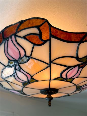 16" Stained Glass Ceiling Light