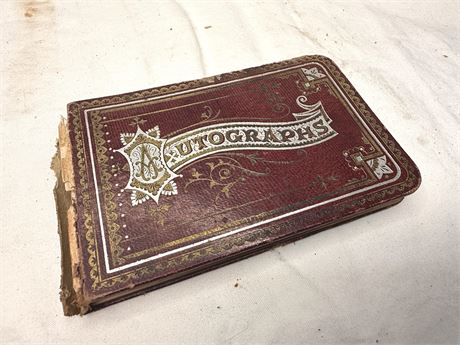 c. 1880s Autograph Book