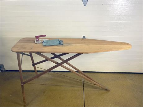 Antique Wood Ironing Board
