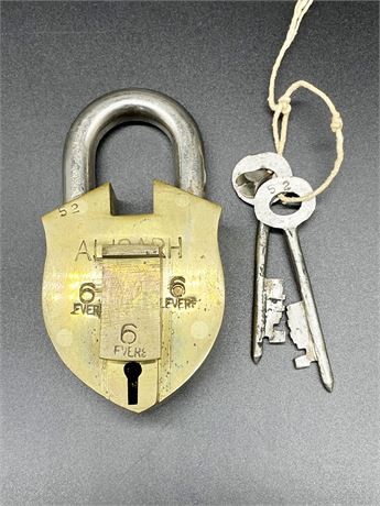 Antique Aligarh Brass Lock